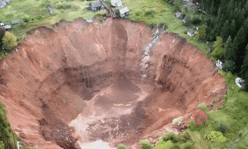 采空区危害示意