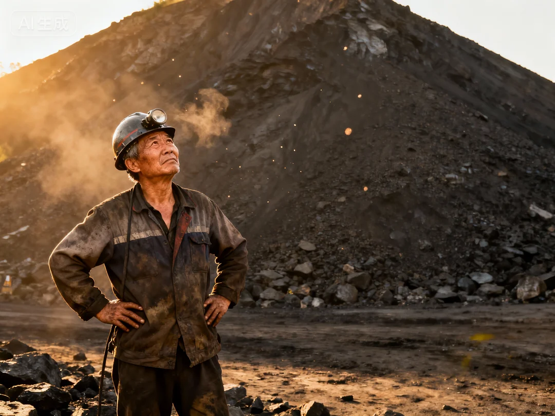 矿工眼中的矸石山