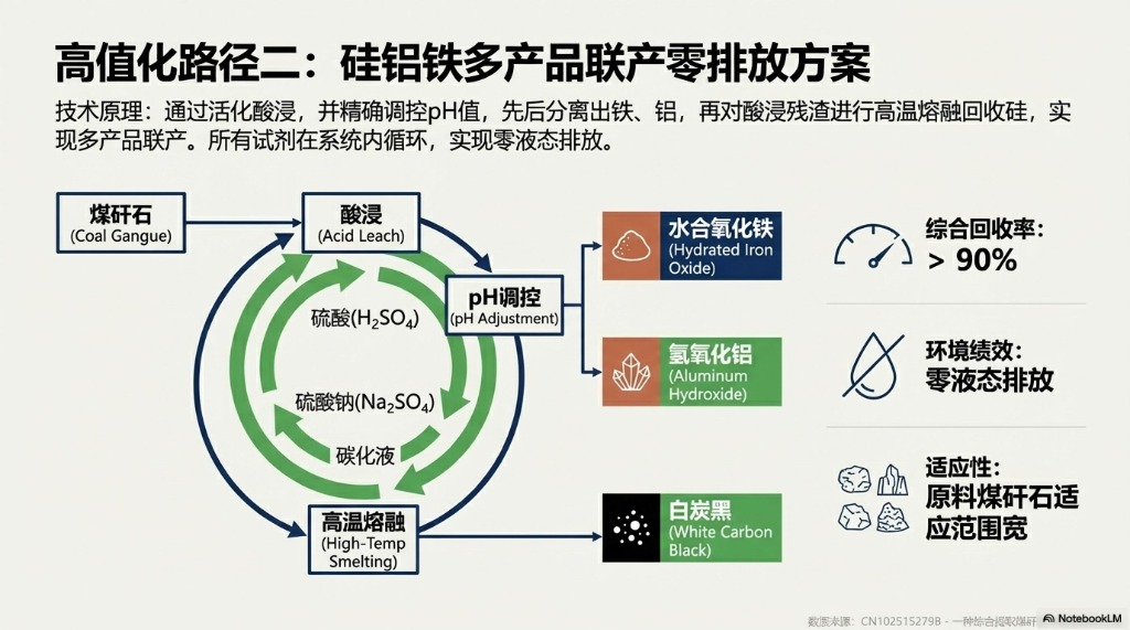 硅铝铁多产品联产流程